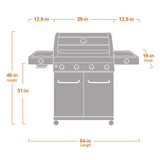 monument 4 burner gas grill