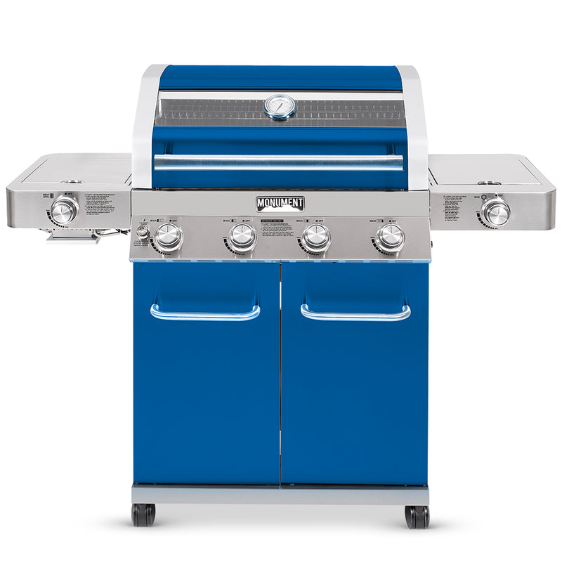 35633B | Matte Blue Infrared Propane Gas Grill