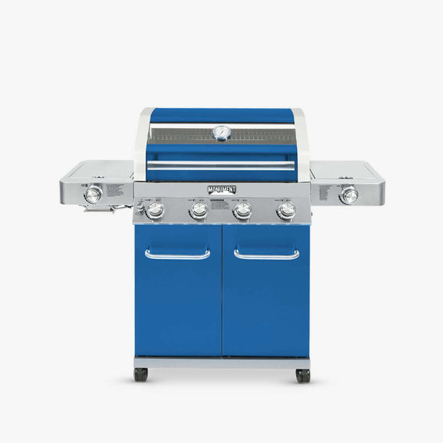 35633B | Matte Blue Infrared Propane Gas Grill - Monument Grills35633 Blue