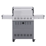 gas grill with a smoker box