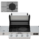  Monument Grills | cast iron set | 4 burner griddle grill