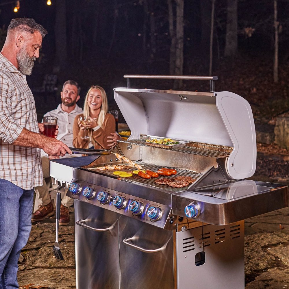 Gas Grill - 77352 Full Stainless Propane Grill | 6 Burners