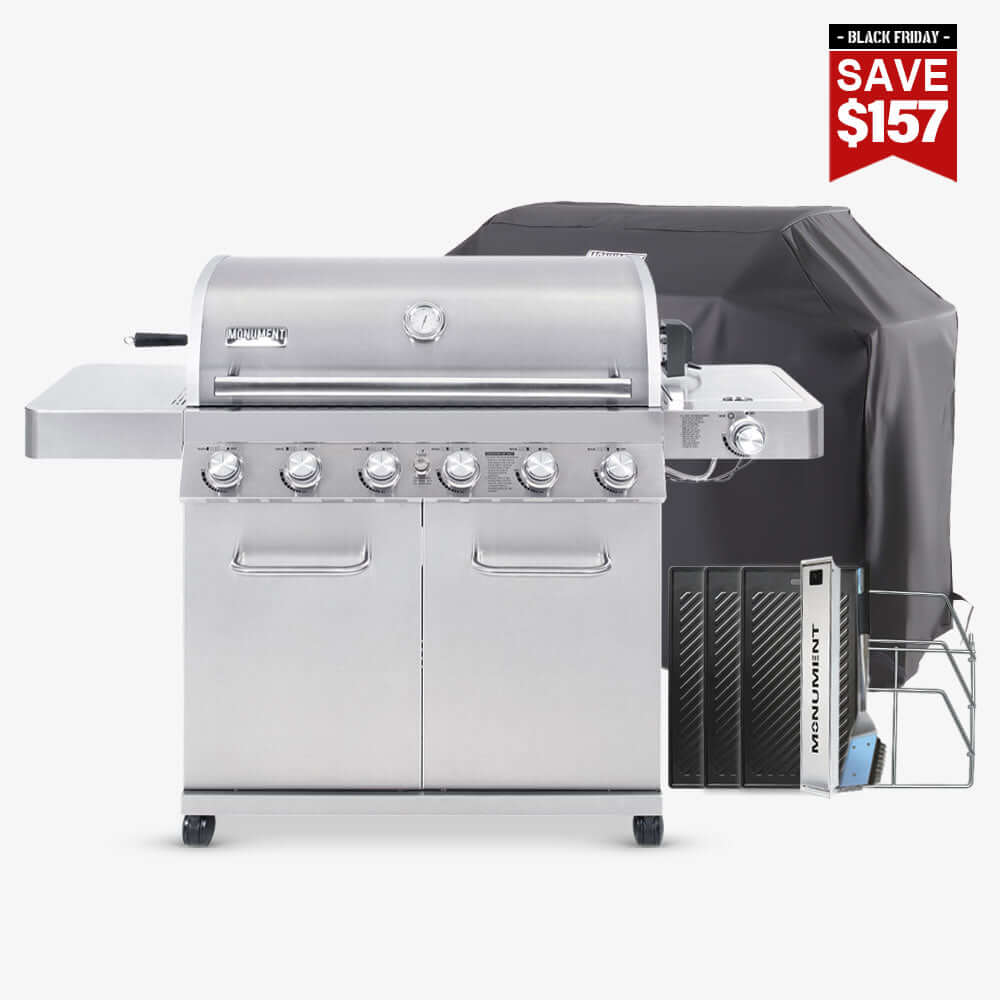 77352 | Full Stainless Propane Gas Grill Combo