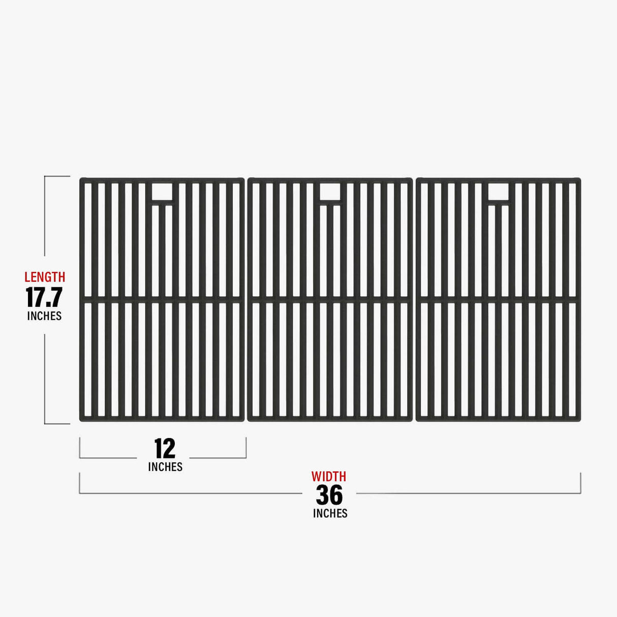 Cast iron grates for 77352