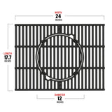 Cast Iron Grill Grate for 6-Burner Grill  77352 / 77352MB / Denali 605, Perfect for Pizza Stone and Pan