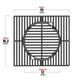 round cast iron grates