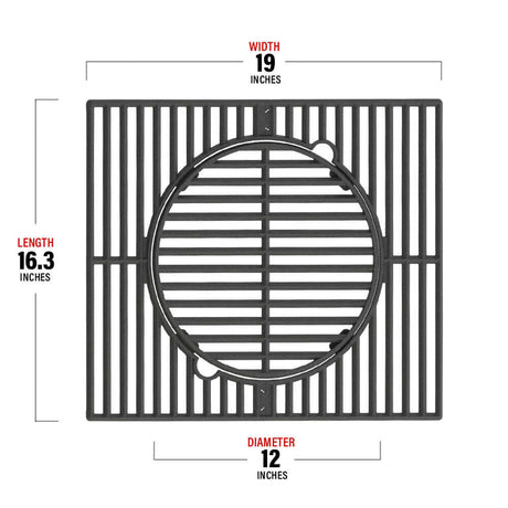 A106 Multifunction Cast Iron Grill Grate