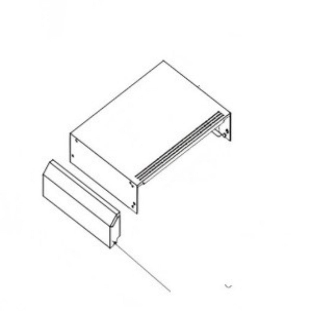 D1110700765A Right Side Shelf Decorative Panel,front