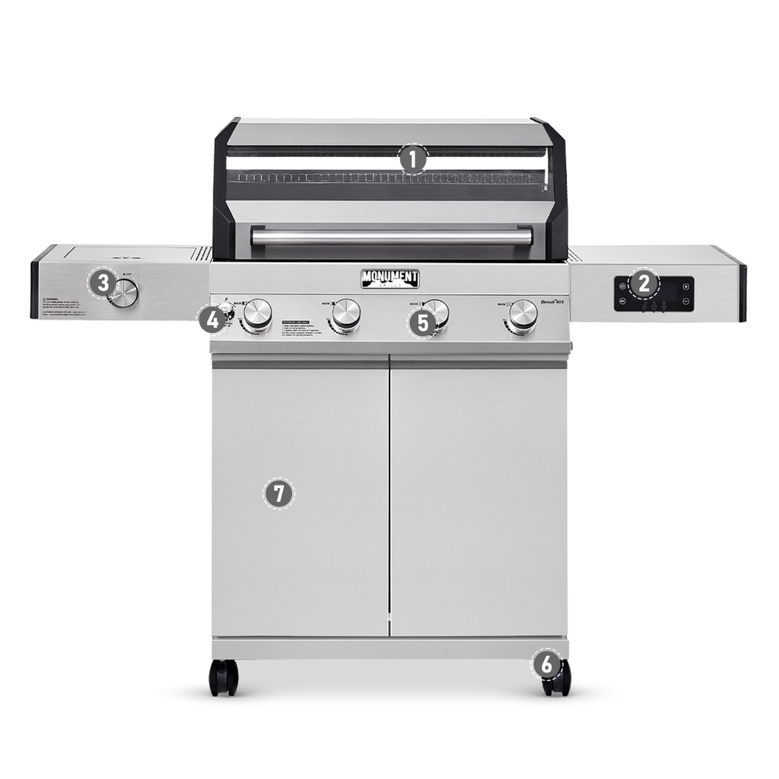 Denali 405 | Stainless Smart Gas Grill – Monument Grills