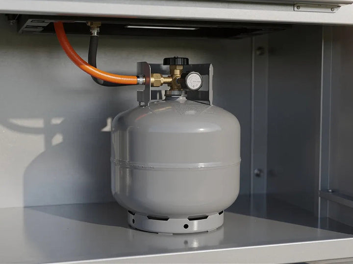 Propane tank setup