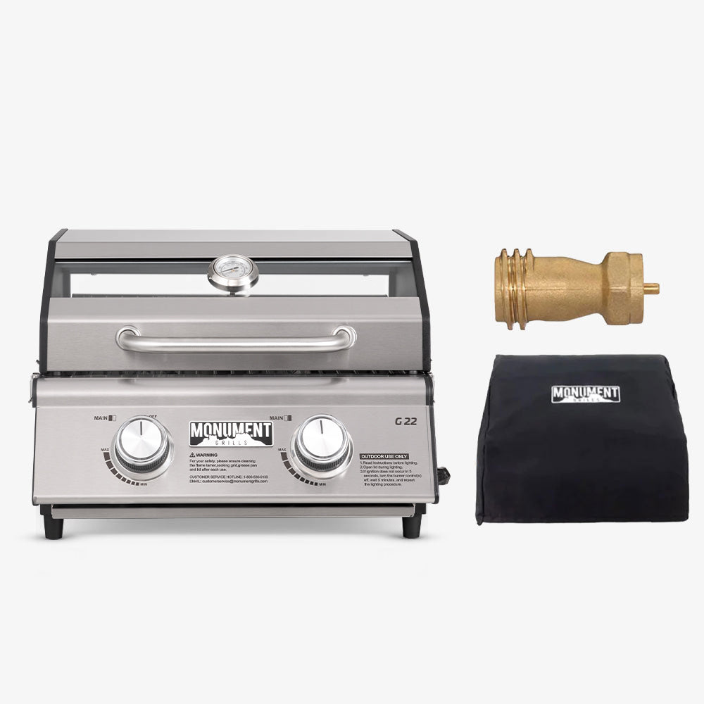 G22 | Stainless Tabletop Propane Gas Grill