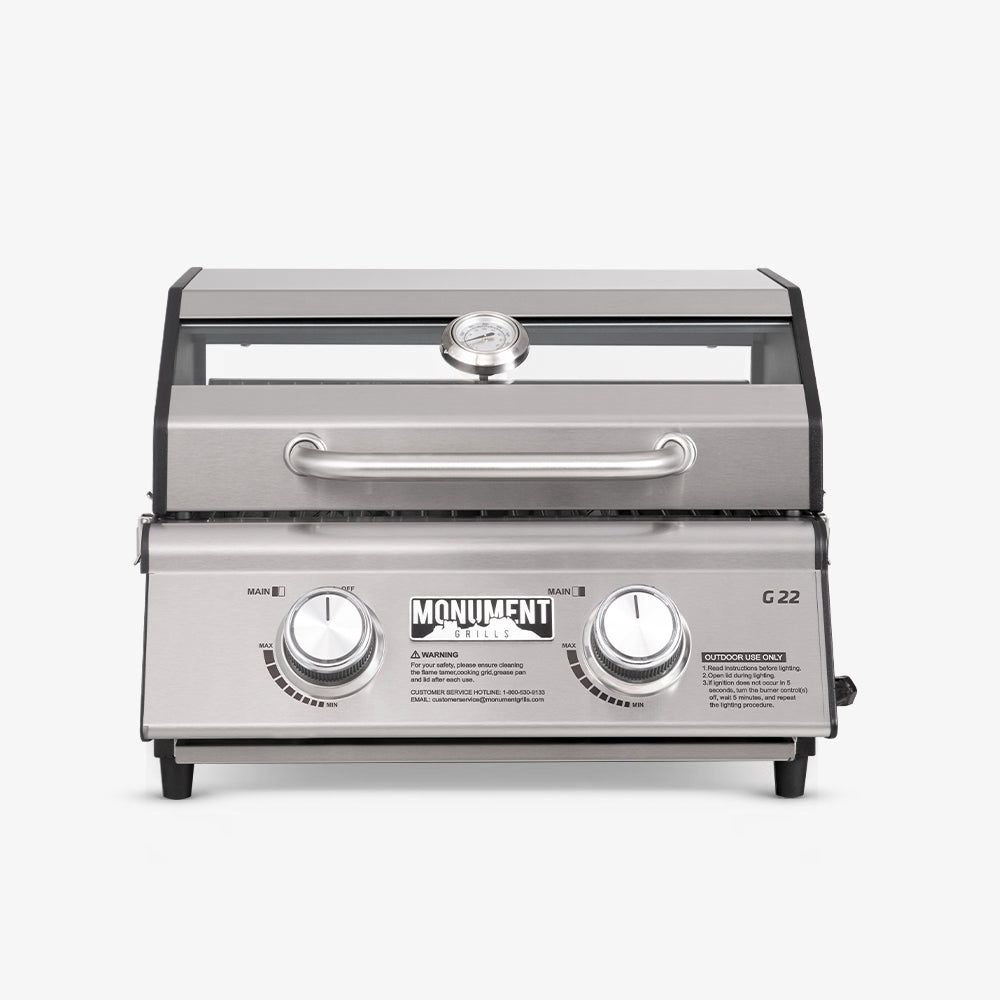 G22 | Stainless Tabletop Propane Gas Grill