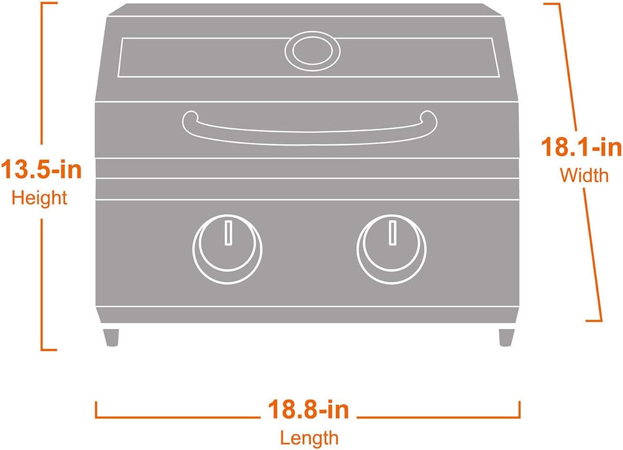 G22 | Barbecue portable au propane en acier inoxydable