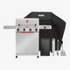 Mesa II 415BZ + Rain Cover + Griddle + Smoker Box + Tongs + Spatula - Mesa II 415BZ | Stainless Propane Gas Grill