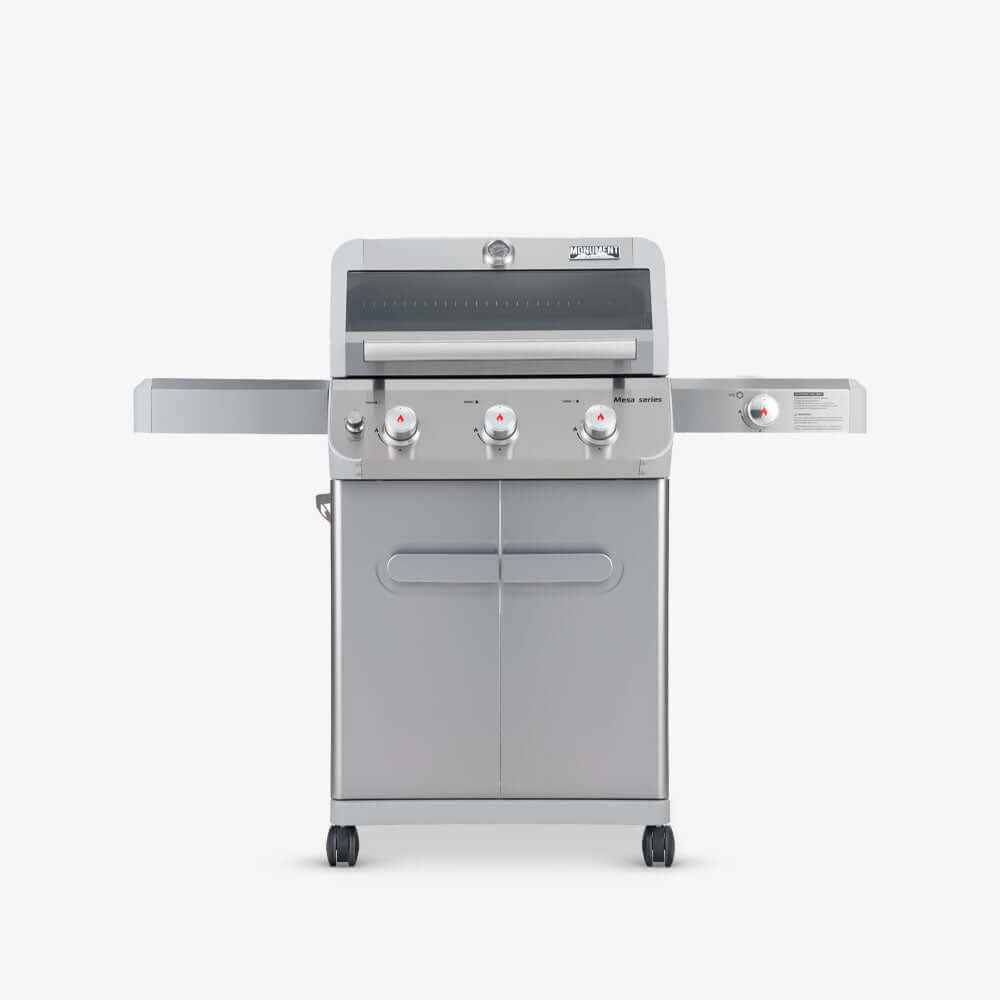 gas grill with a smoker box