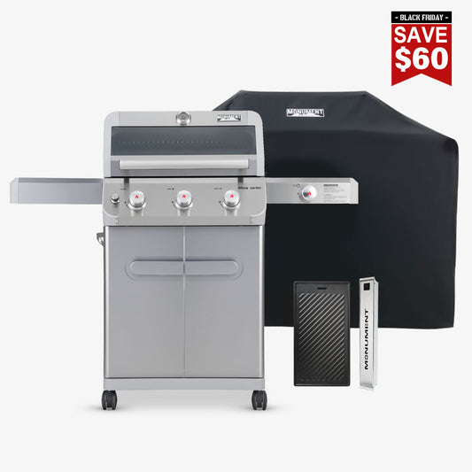 Stainless Gas Grill Combo