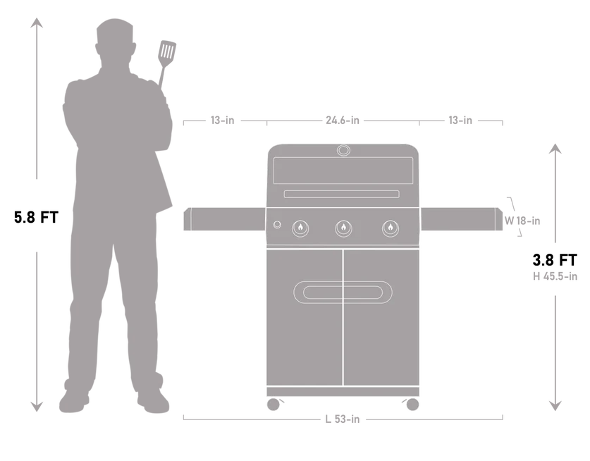 Mesa 325 | Barbecue au propane noir
