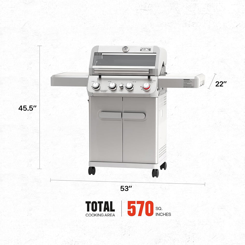 Mesa 410MBZ | Stainless Propane Gas Grill | Monument Grills