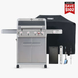 Mesa 415BZ | Stainless Gas Grill Combo