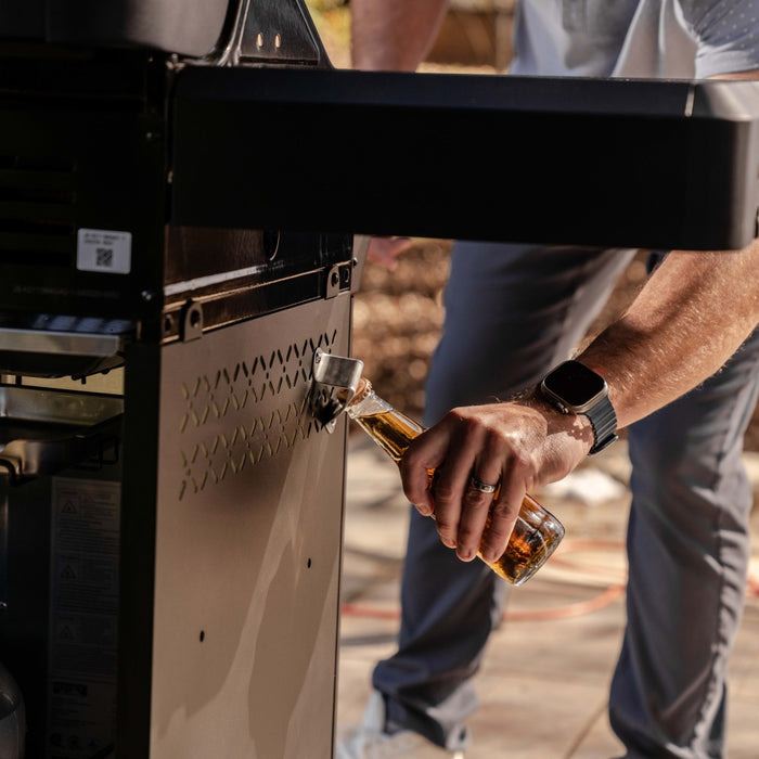 Beyond just grilling with its built-in bottle opener