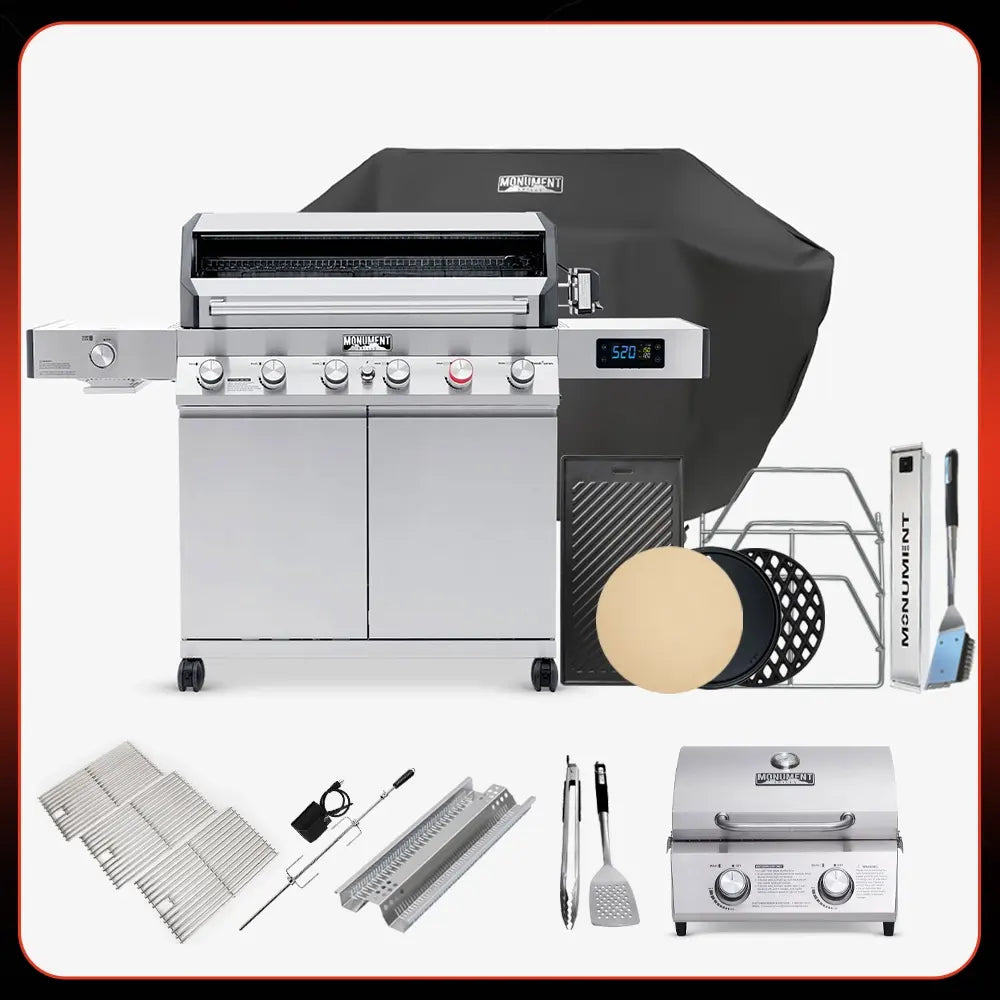 Denali 605Pro Mega Combo | Stainless Smart Propane Gas Grill