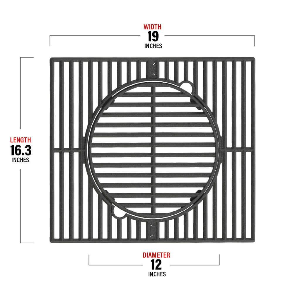 A106 Multifunction Cast Iron Grill Grate - Monument GrillsRound Grill Grate