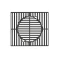 A106 Multifunction Cast Iron Grill Grate - Monument GrillsRound Grill Grate