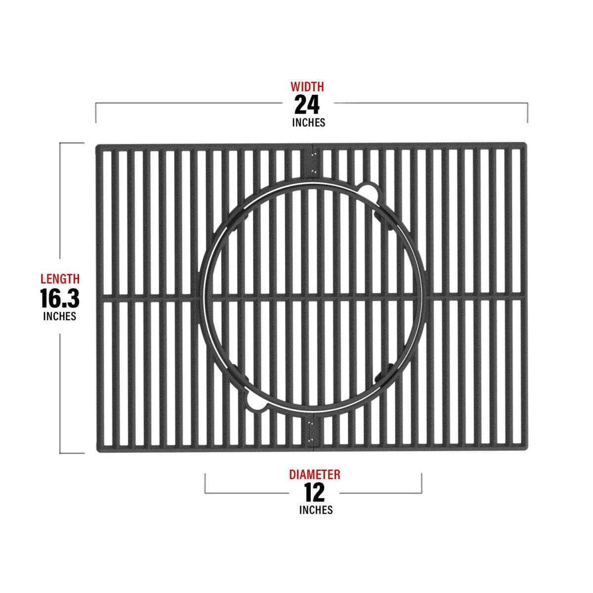 A107 Multifunction Grill Grate - Monument GrillsGrill Grate & Round Grill Grate