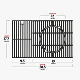 Cast iron grates for Monument Grills 4 burner - Monument GrillsCast Iron Grates & Round Multifunctional Cast Iron Grille