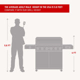 Denali 605 | Stainless Smart Tech Natural/Propane Gas Grill - Monument GrillsDenali 605