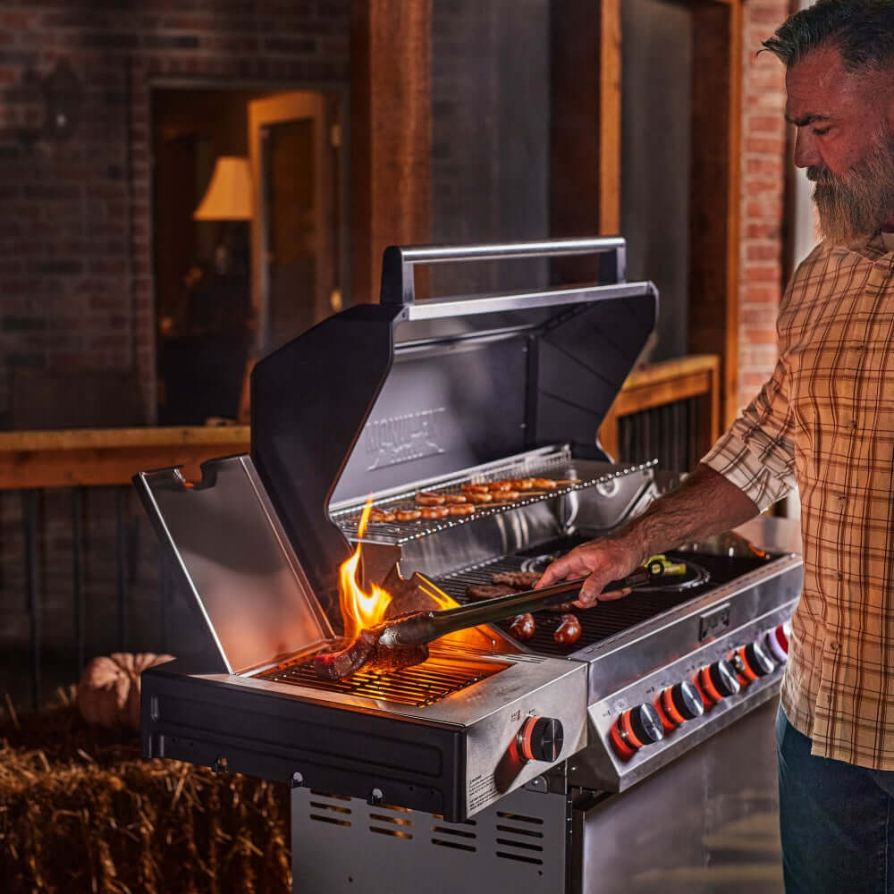 Gas Grill - Denali 605Pro Stainless Smart Grill | 6 Burner BBQ