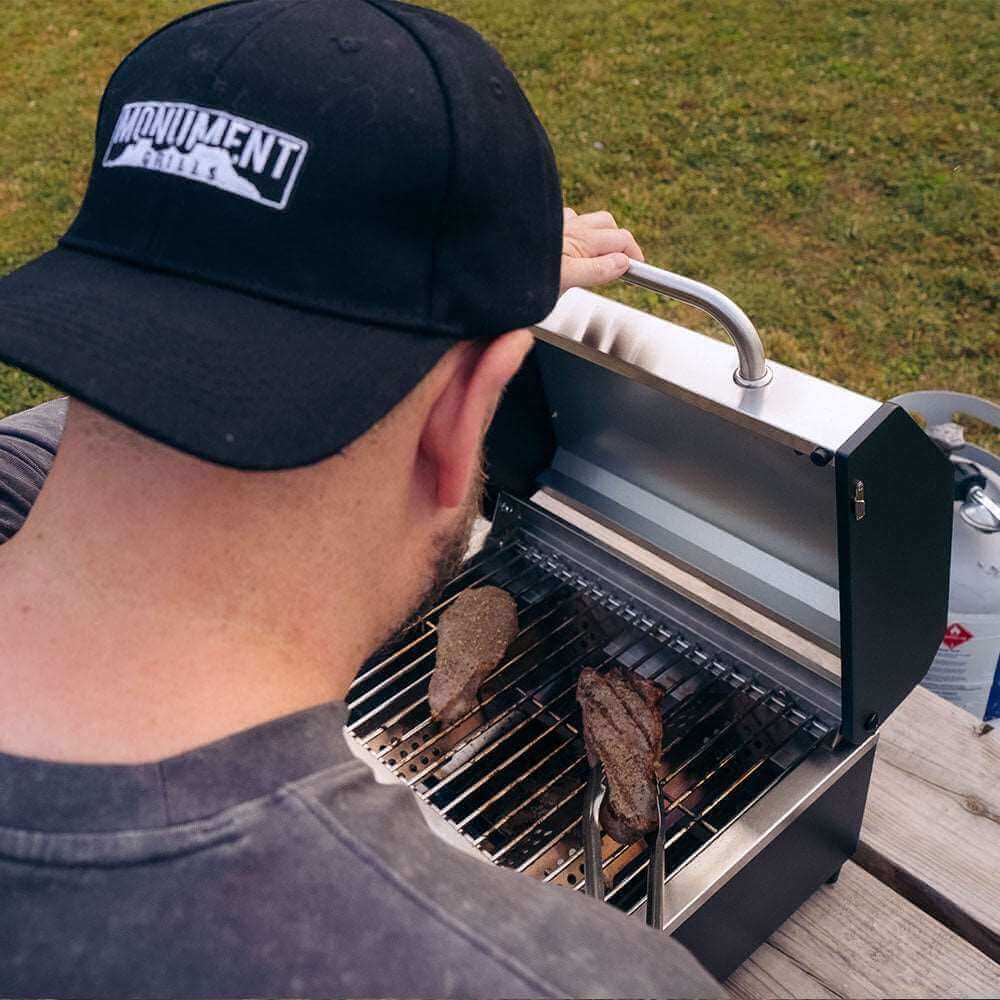 G22 | Stainless Tabletop Propane Gas Grill - Monument GrillsG22