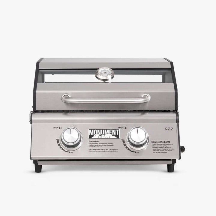 G22 | Barbecue portable au propane en acier inoxydable