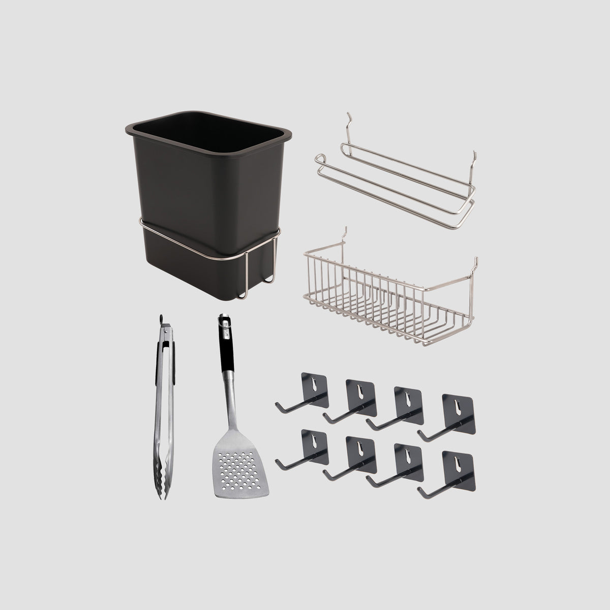 Mesa II Grill Organizer & Tool Set Bundle