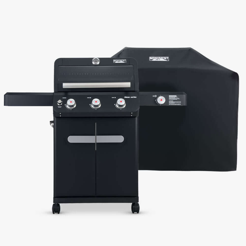 Mesa 325 | Black Propane Gas Grill and Cover