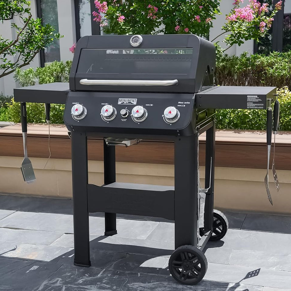 Mesa 420MF | Black Propane Gas Grill | Monument Grills