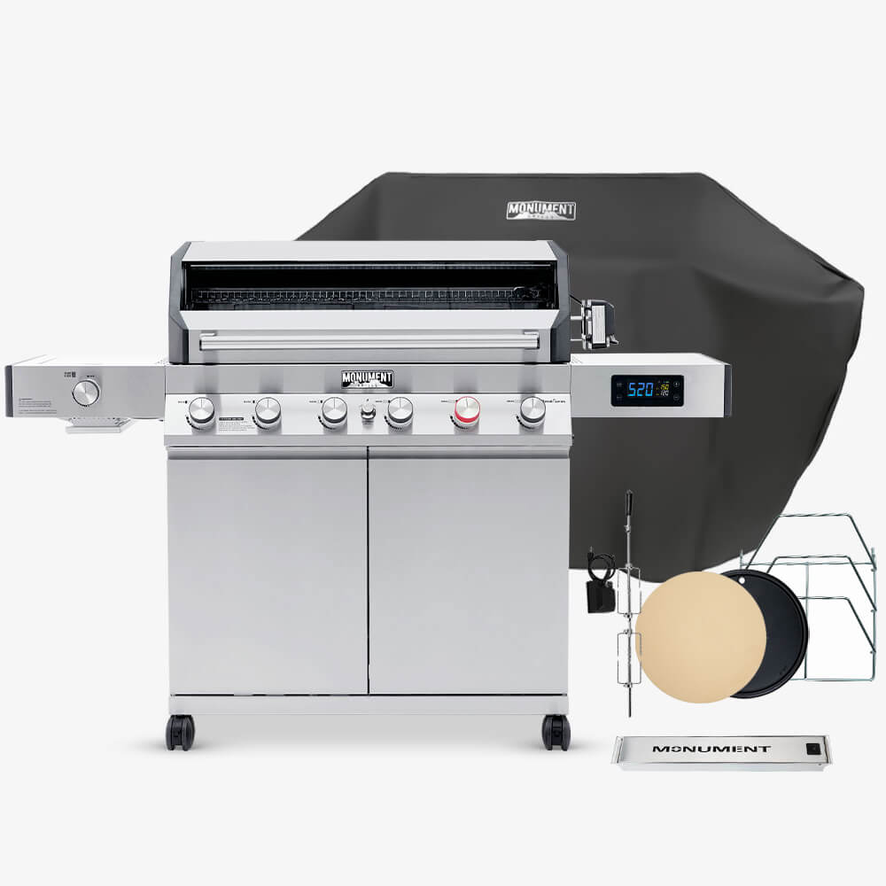 Denali 605Pro Stainless Smart Gas Grill 6 Burners Propane