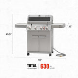 Mesa 415BZNG | Stainless Natural Gas Grill