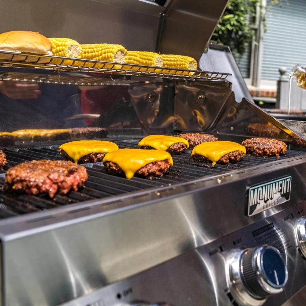 Monument grills 17842 stainless steel 4 burner propane gas grill with rotisserie sales