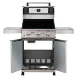 35000 | 3-Burner Propane Gas Grill in Stainless with LED Controls - Monument Grills