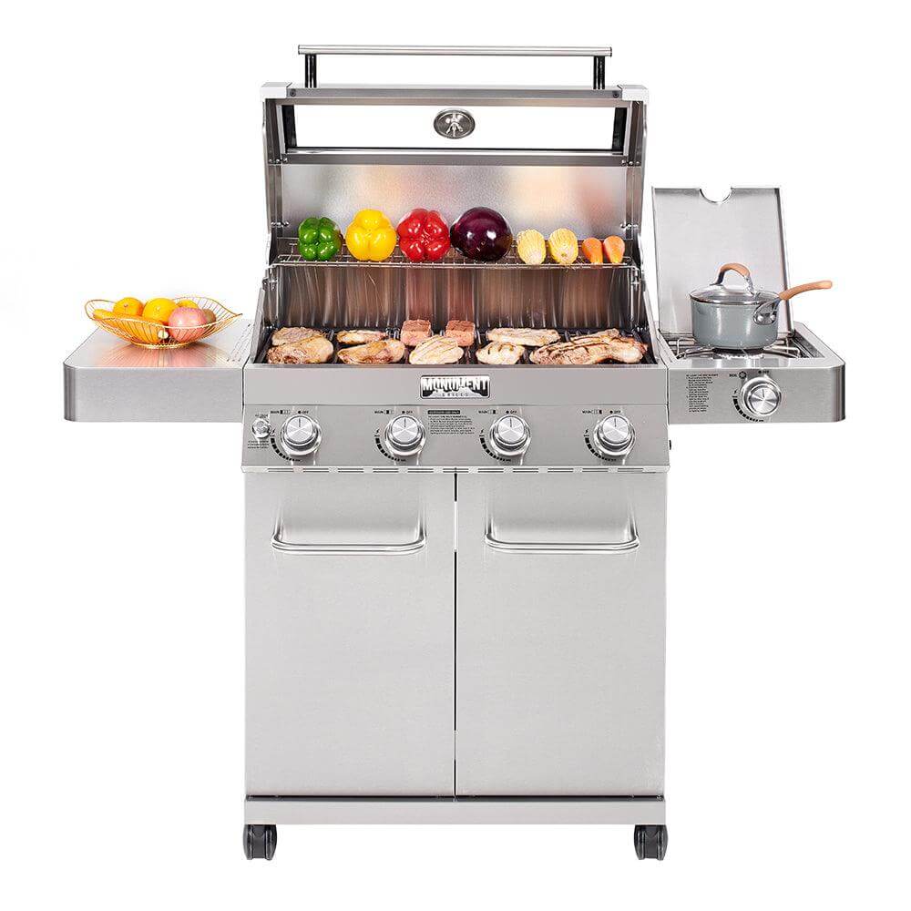 41847NG Stainless Propane/Natural Gas Grill Monument Grills