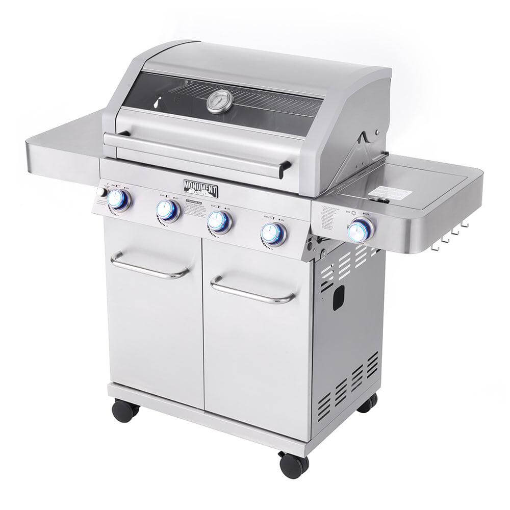 41847NG | Stainless Natural/Propane Gas Grill - Monument Grills41847NG