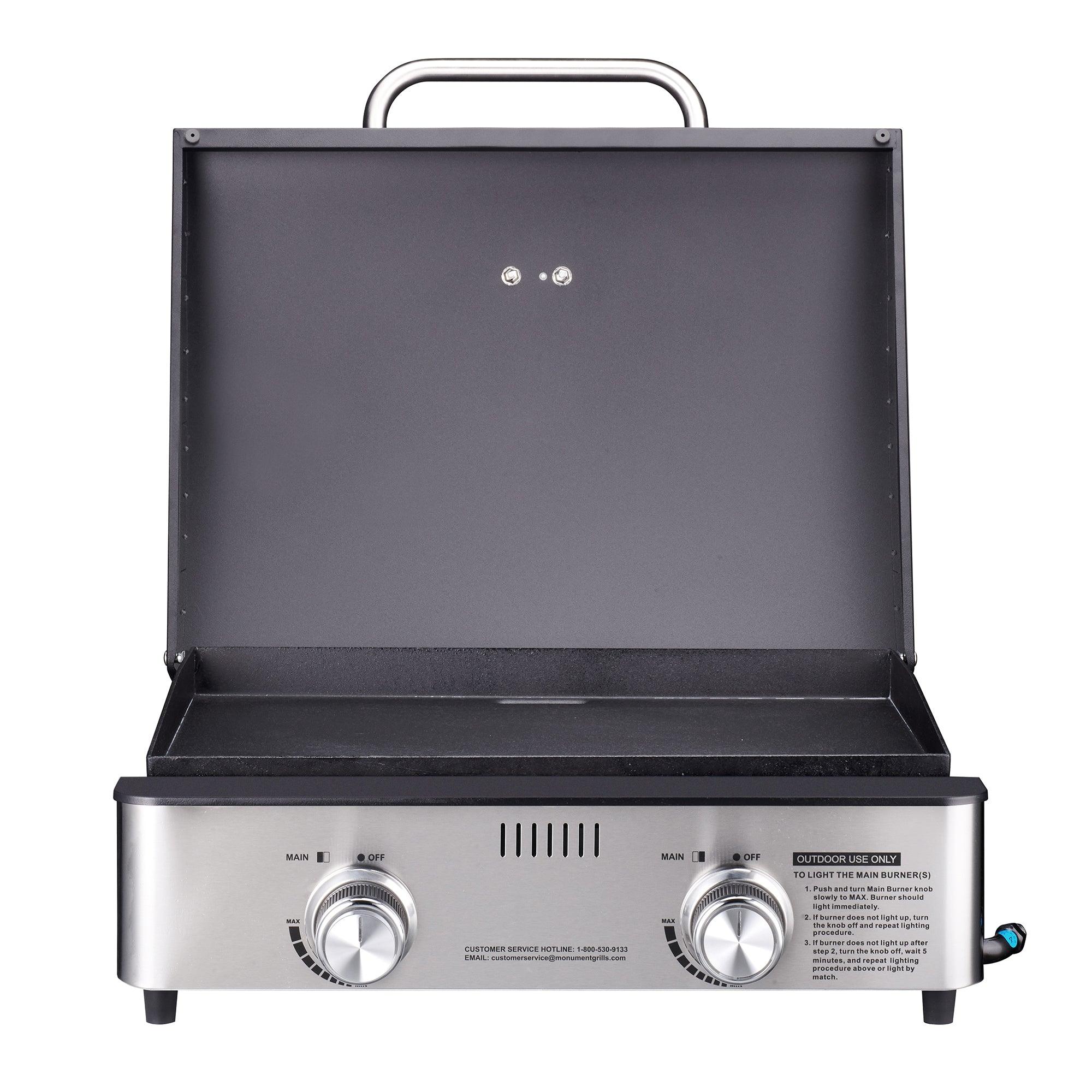 Even Embers Five Burner Gas Griddle with Lid