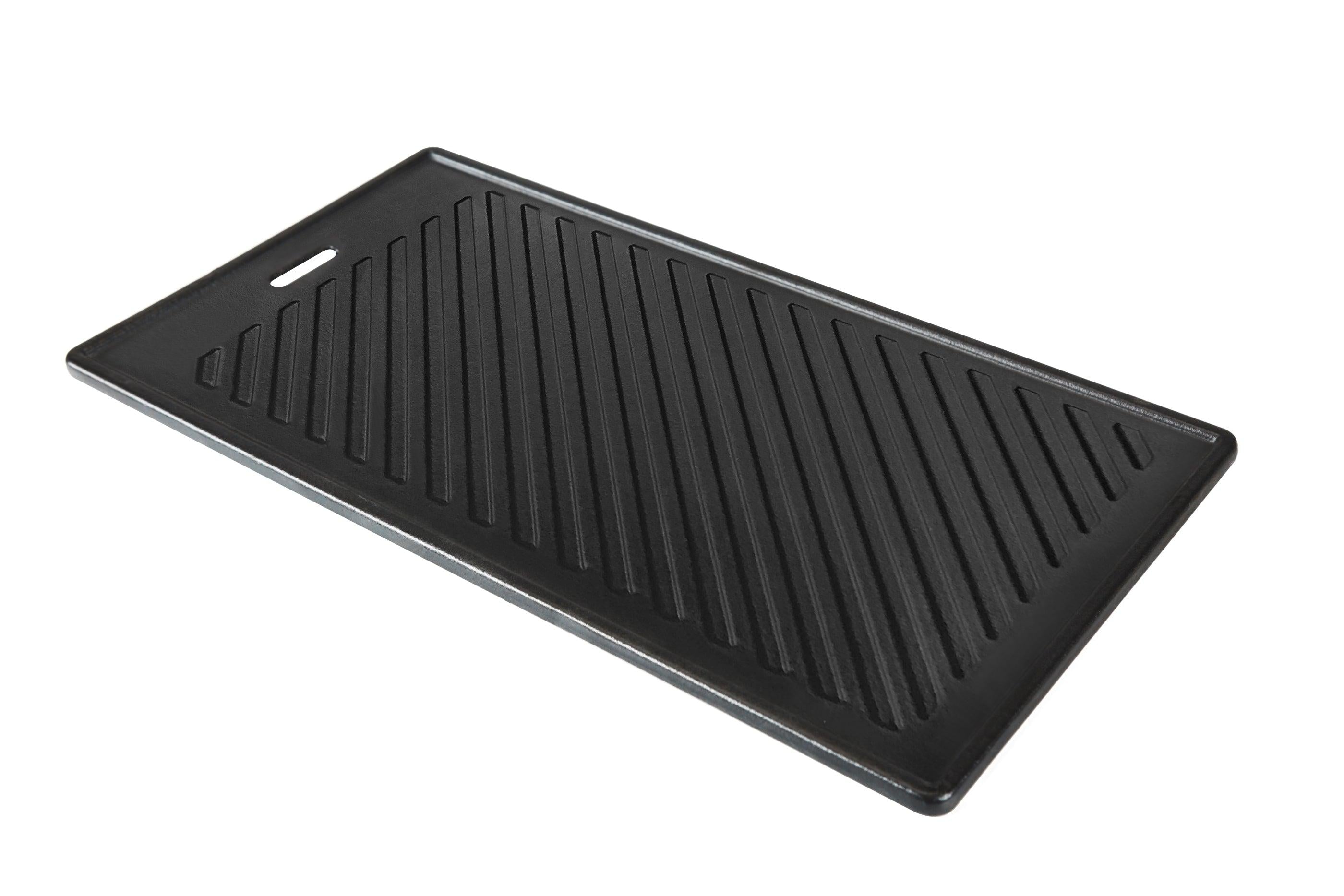 Mont Alpi Cast Iron Griddle Plate / Heavy Duty, Dual Sided, Universal /  Perfect for Vegetables, Seafood / MAGR